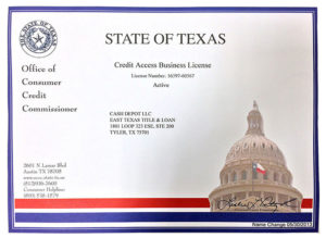 Tyler TX Auto Title Loans | East Texas Title & Loan – Up to $15,000